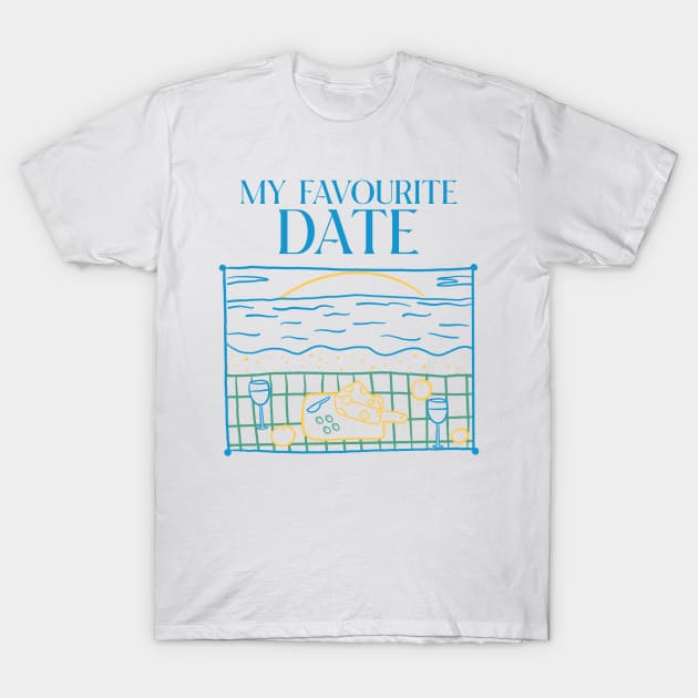 My favourite date T-Shirt by HydeawayT's